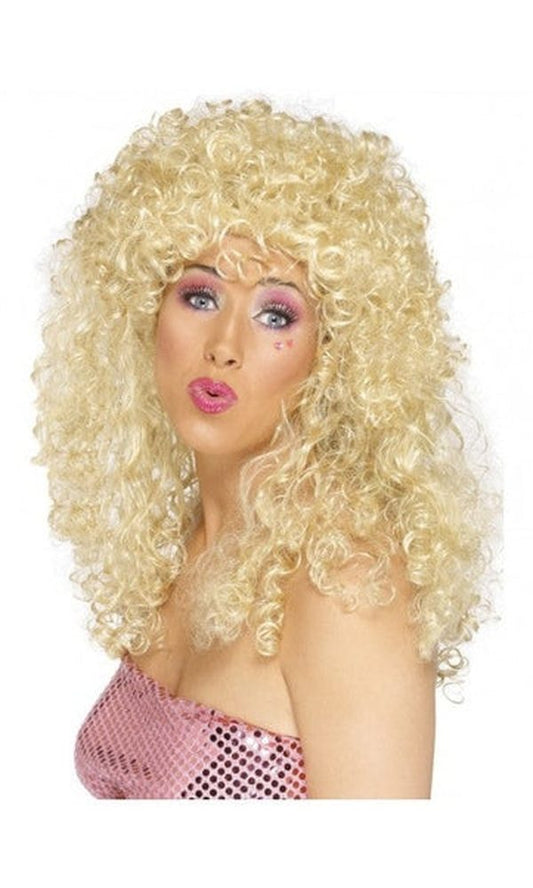 1980s Blonde Boogie Wig Permed