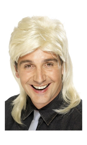 1980s Blonde Mullet Wig