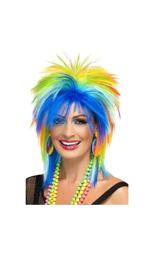 1980s Rainbow Punk Wig