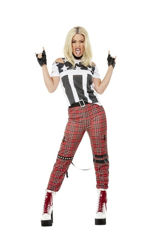 1990s Punk Rocker Costume, Red