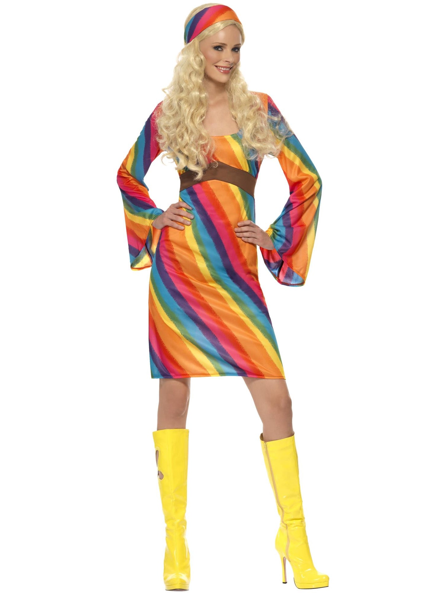 Hippie Rainbow Costume For Adults