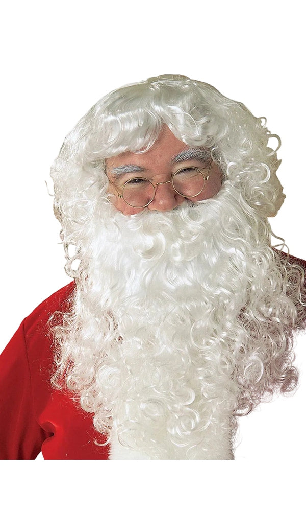 SANTA CLASSIC BEARD & WIG SET – ADULT