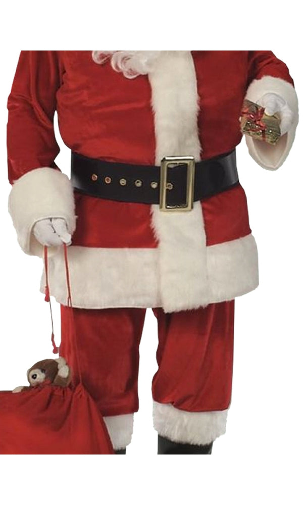 SANTA SUIT VELOUR COSTUME FOR ADULTS