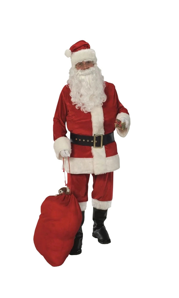 SANTA SUIT VELOUR COSTUME FOR ADULTS