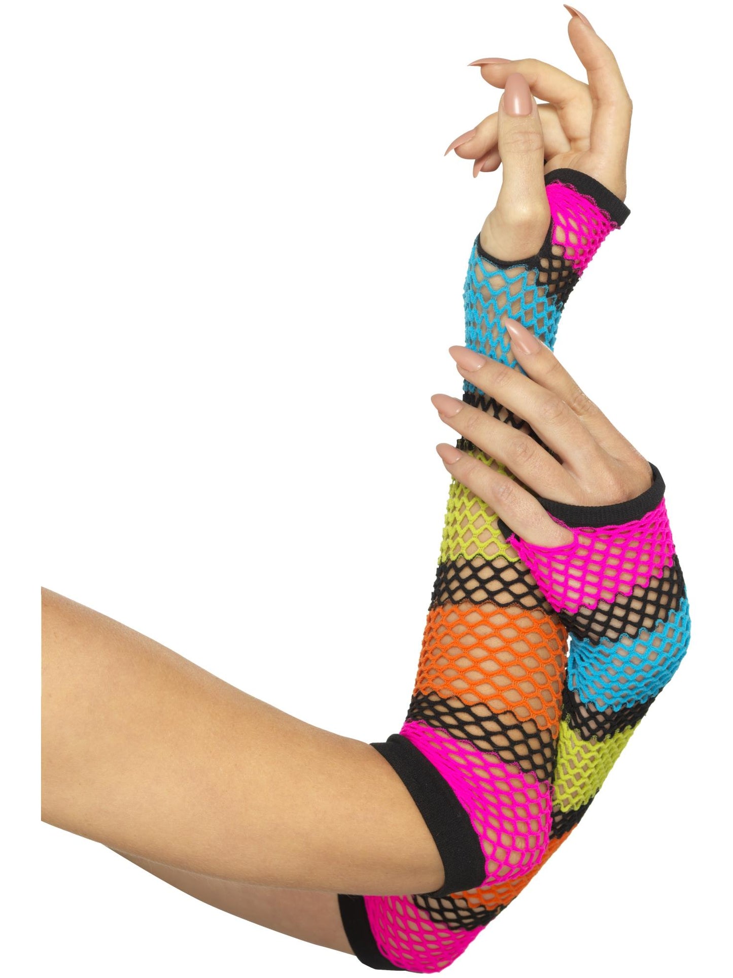 80s Fishnet Gloves For Adults