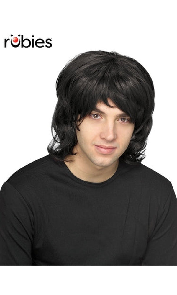 70’S BLACK SHAG WIG – ADULT