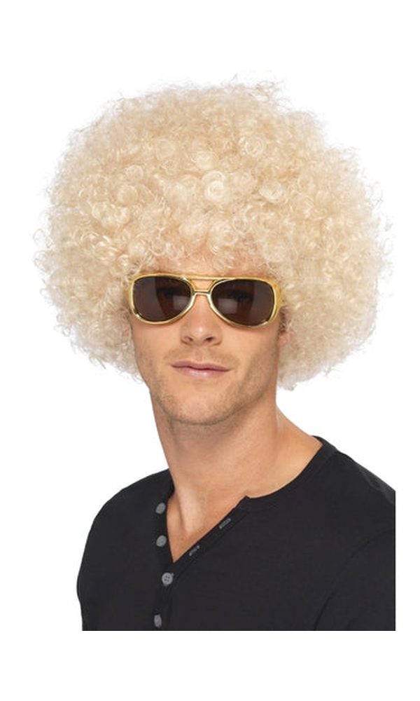 70s Funky Afro Wig Blonde