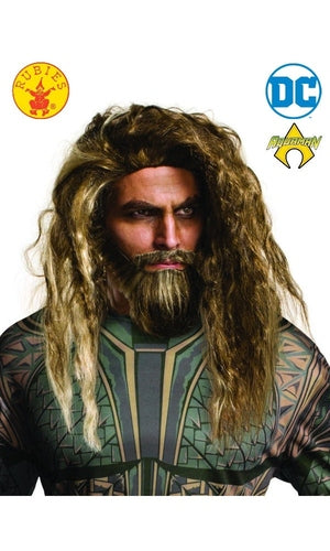 AQUAMAN BEARD & WIG SET - ADULT