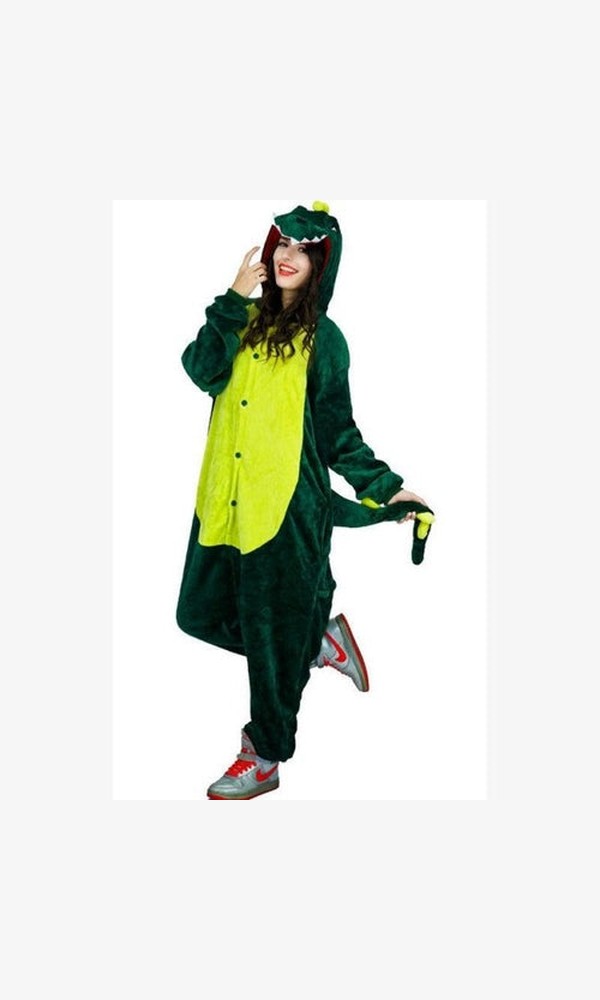 Adult Onesie Dinosaur Costume Large