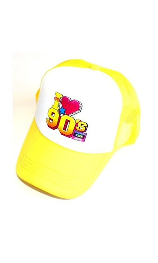 BASEBALL CAP 90'S YELLOW