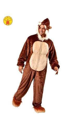 BIG FOOT FURRY ONESIE COSTUME, ADULT