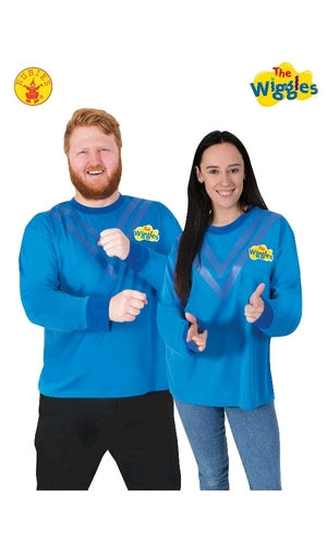 BLUE WIGGLE COSTUME TOP, ADULT UNISEX