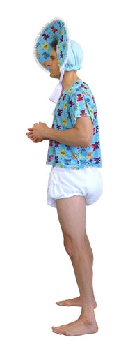 Baby Boomer Costume Blue For Adults