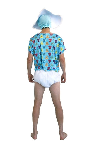 Baby Boomer Costume Blue For Adults