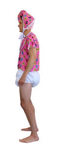 Baby Boomer Costume Pink For Adults