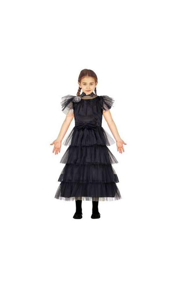 Balll Dress Black Costume Wednesday Child