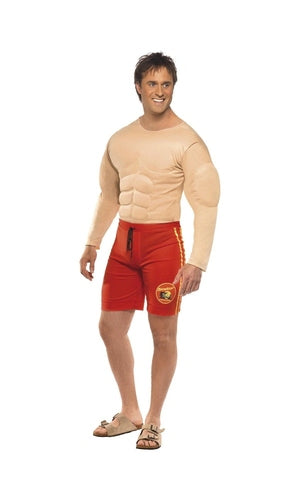 Baywatch Lifeguard Costume with Muscle Vest