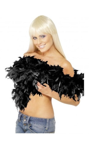 Black Deluxe Feather Boa