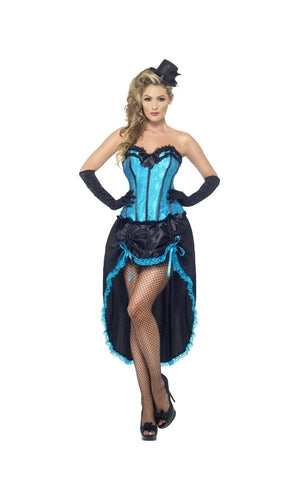 Burlesque Dancer Costume, Blue