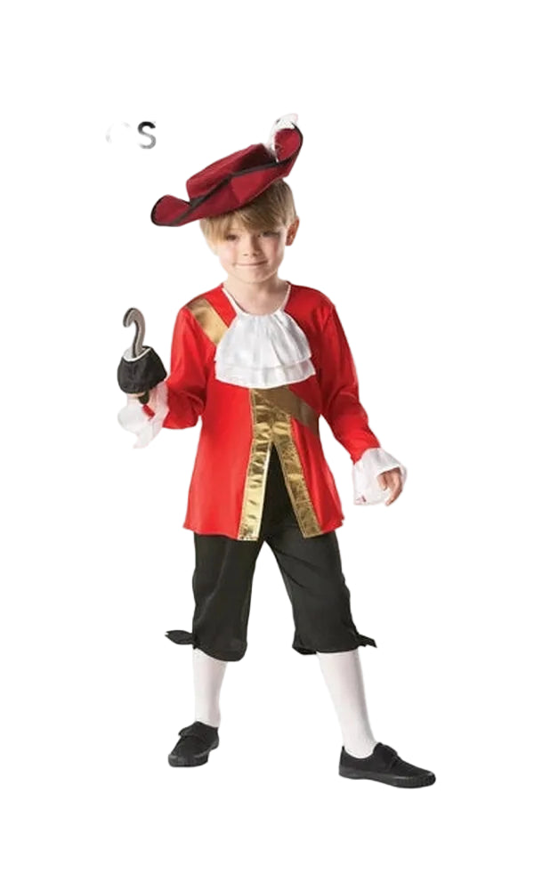 CAPTAIN HOOK DELUXE COSTUME, CHILD PIRATE