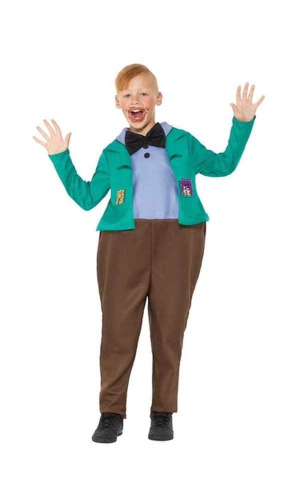 CHILD AUGUSTUS GLOOP COSTUME WILLY WONKA