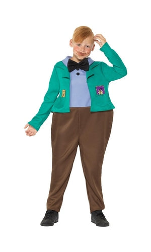 CHILD AUGUSTUS GLOOP COSTUME WILLY WONKA
