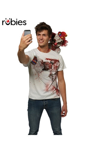 CLOWN SELFIE SHOCKER COSTUME, ADULT