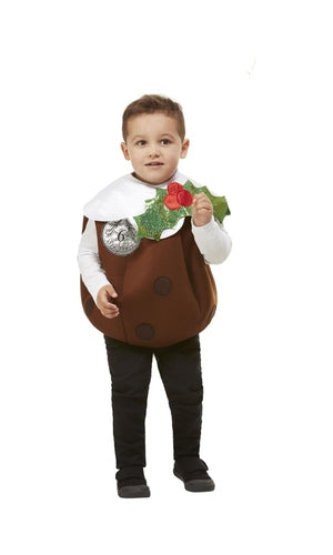 Christmas Pudding 3D Costume, Brown Child