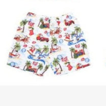 Christmas hawaiian boardies Kids White