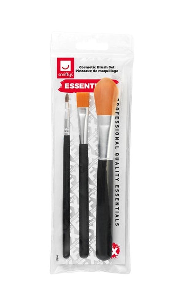 Cosmetic Brush Set, Pack of 3