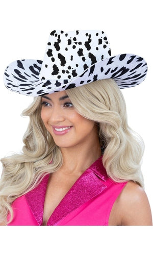 Cow Print Cowboy Hat
