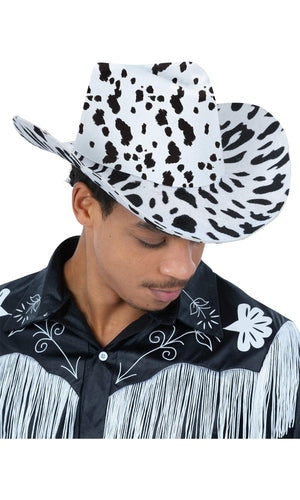 Cow Print Cowboy Hat