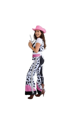 Cowgirl Vest & Chaps Costumes For Adults