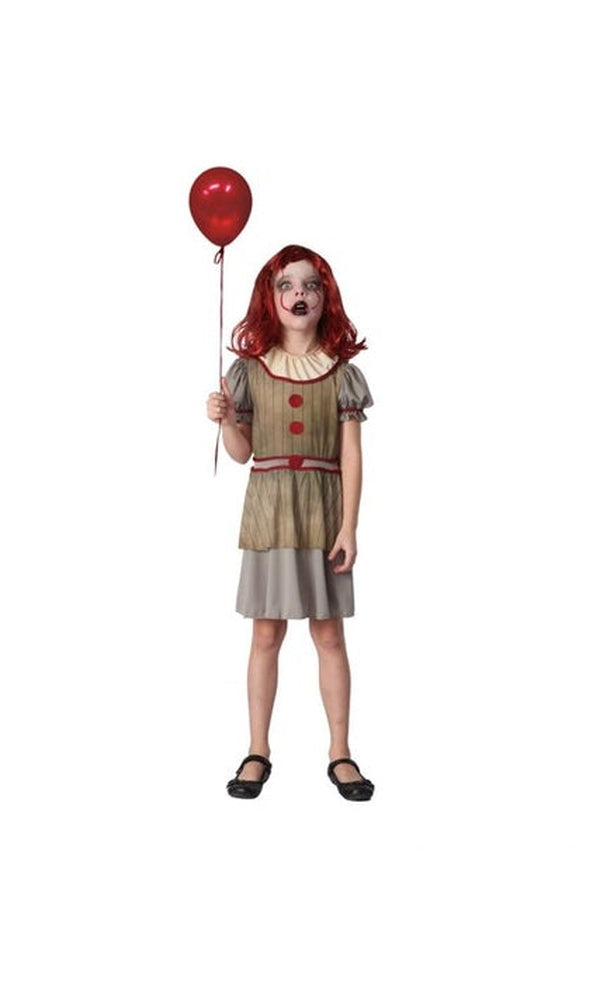 Creepy Clown Costume Girls