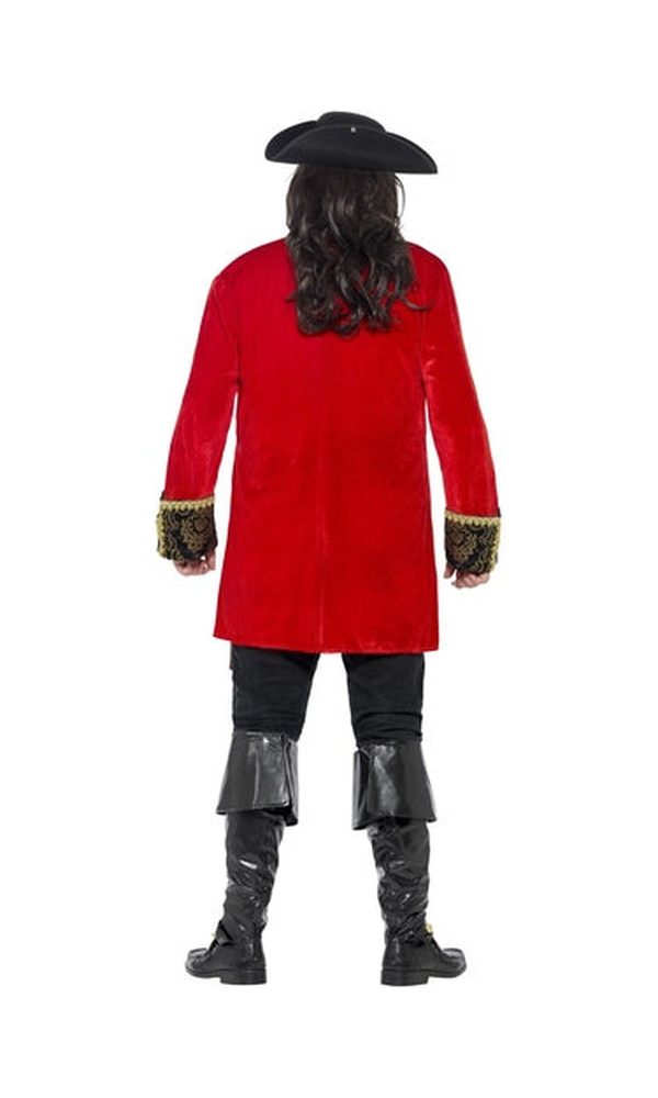 Curves Pirate Captain Costume Mens