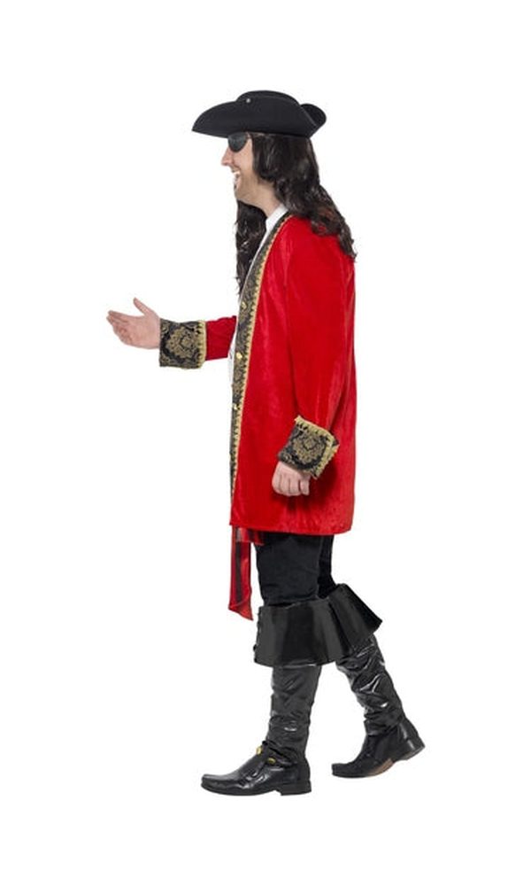 Curves Pirate Captain Costume Mens