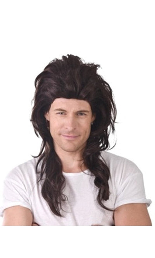 DIRK BROWN MULLET WIG