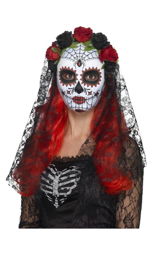 Day of the Dead Senorita Mask, Full Face