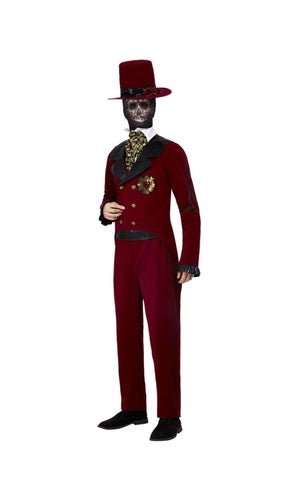 Deluxe Day Of The Dead Sacred Heart Groom Costume