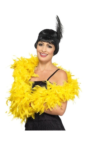Deluxe Feather Boa, Yellow