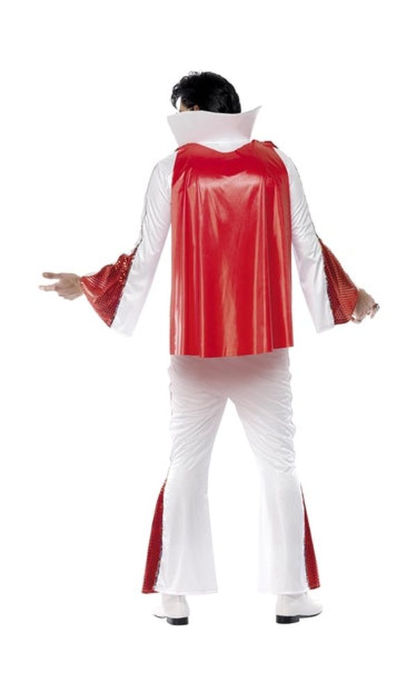Elvis Costume, White & Red
