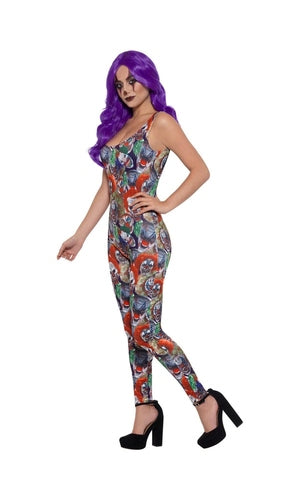 Fever Creepy Clown Costume For Adults