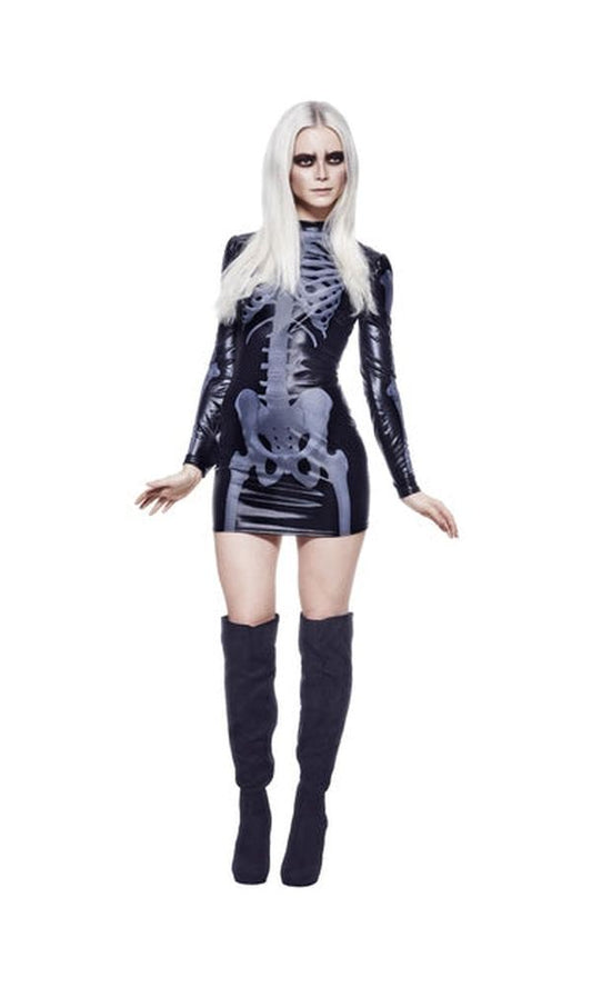 Fever Miss Whiplash Skeleton Costume For Adults
