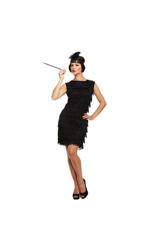 Flapper Costume Black