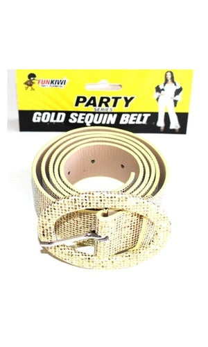 GOLD SEQUIN BELT