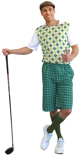GOLF PRO COSTUME GREEN FOR ADULT