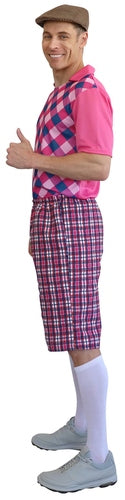 GOLF PRO COSTUME PINK FOR ADULT