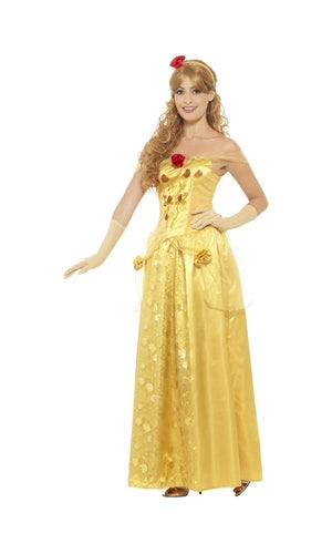 Golden Princess Costume Belle For Adults