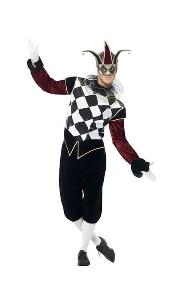 Gothic Venetian Harlequin Costume, Black