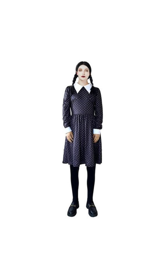 Gothic Wednesday Costume For Adults